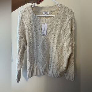 New cream sweater brand Edit by Nine size small